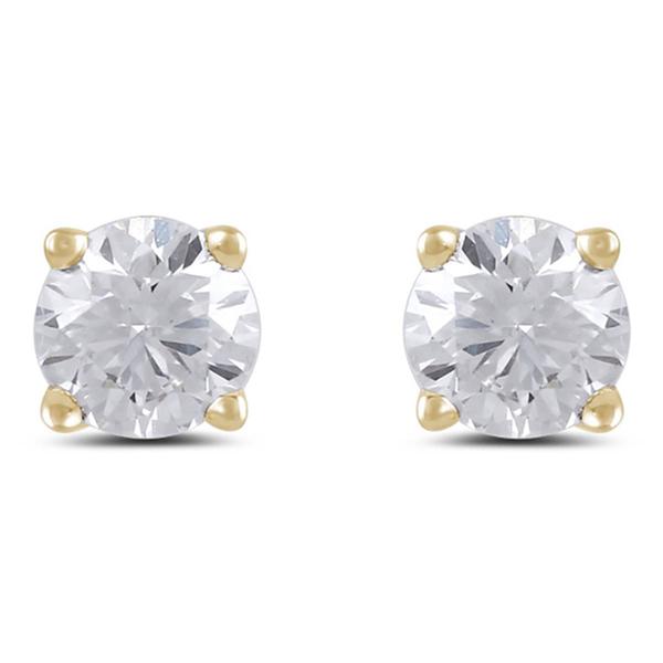 Nova Star(R) 1/2ctw. Yellow Gold Lab Grown Diamond Stud Earrings