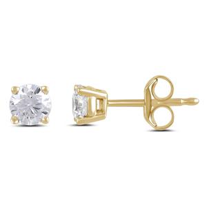 Nova Star(R) 1/2ctw. Yellow Gold Lab Grown Diamond Stud Earrings alternate view