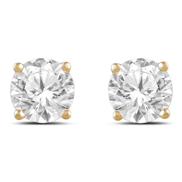 Nova Star(R) 1ctw. Yellow Gold Lab Grown Diamond Stud Earrings