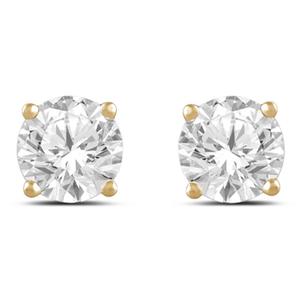 Nova Star(R) 1ctw. Yellow Gold Lab Grown Diamond Stud Earrings