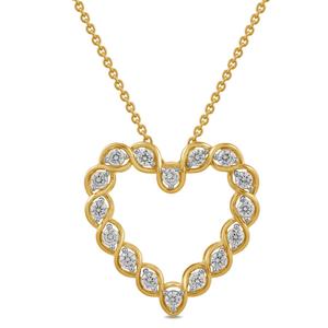 Nova Star(R) Gold Lab Grown Diamond Heart Pendant
