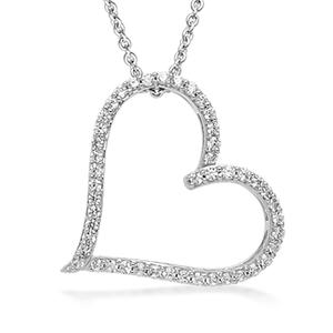 Gemstone Classics(tm) 1/2ctw. Lab Grown Diamond Heart Pendant