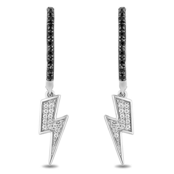 Enchanted by Disney Sterling Silver Cruella Drop Earrings