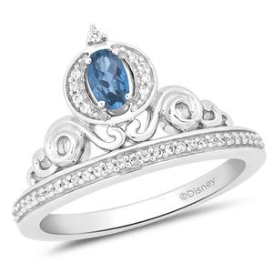 Enchanted by Disney Sterling Silver Topaz Cinderella Ring