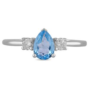 Nova Star(R) Silver-Sterling 1/4ctw. Lab Diamond Gemstone Ring
