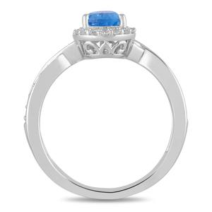 Nova Star(R) Silver-Sterling Lab Grown Diamond Gemstone Ring alternate view