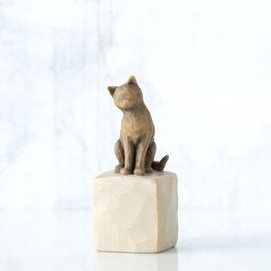Willow Tree 3in. Brown Love My Cat Figurine