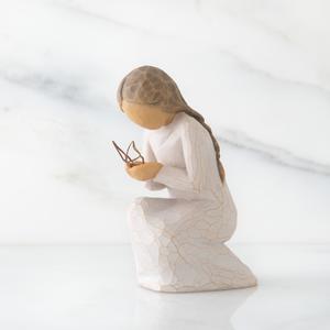 Willow Tree 3.5in. Quiet Wonder Angel Figurine with Butterfly