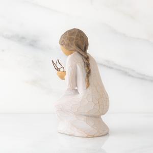 Willow Tree 3.5in. Quiet Wonder Angel Figurine with Butterfly alternate view