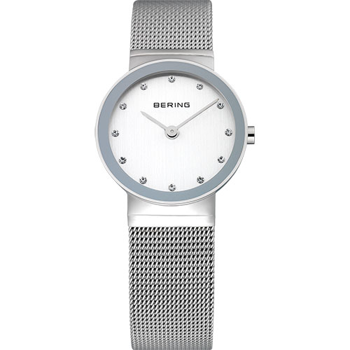 Womens BERING Classic Mesh Silver Watch - 10126-000