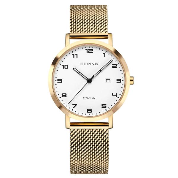 Womens BERING Titanium Ultra Light Easy Read Watch - 18634-334