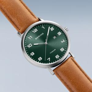 Mens BERING Slim Titanium Watch 18640-568