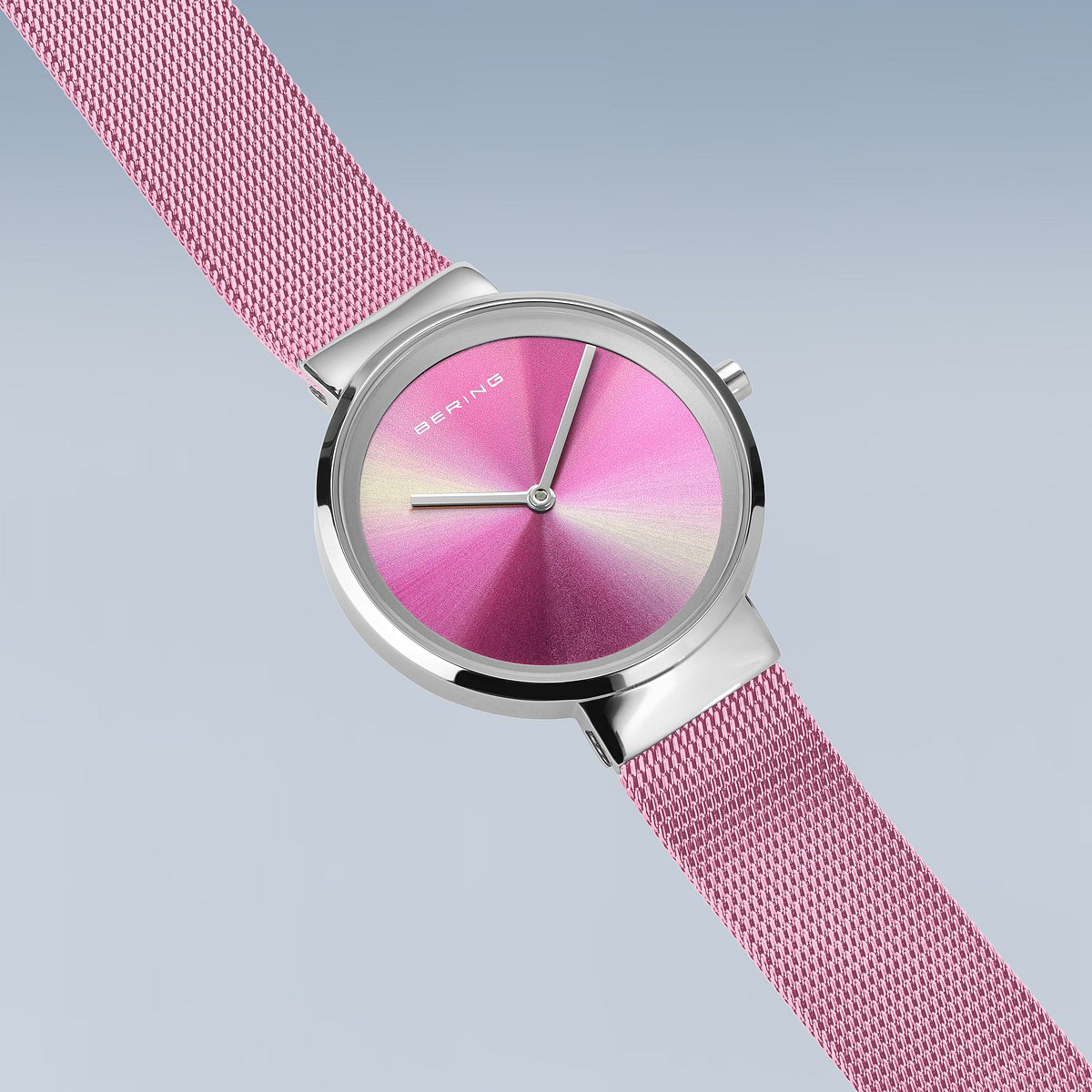 Womens BERING Stainless Steel Pink Dial Watch - 19031-999