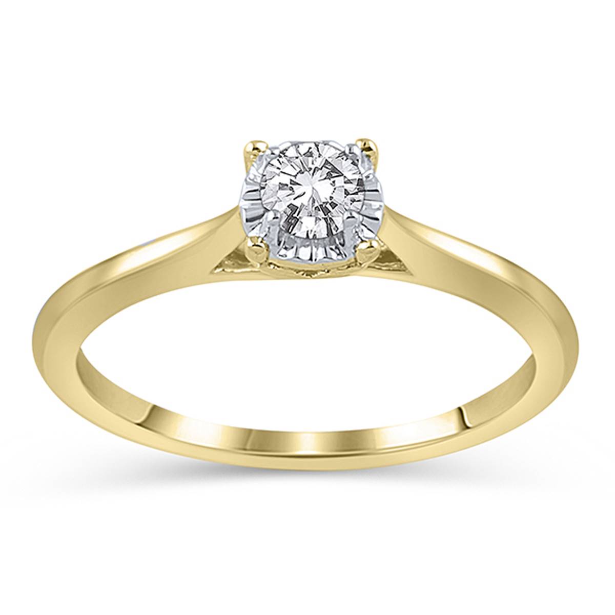 Just Us(tm) 10kt. Yellow Gold Classic Solitaire Ring