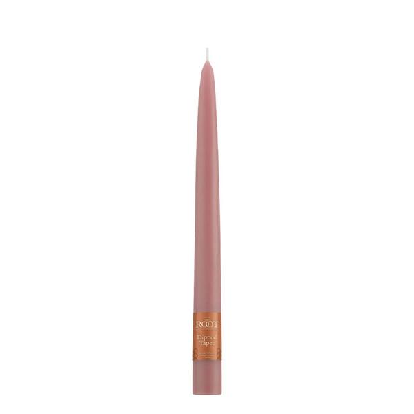 Root Candles 9x7/8in. Taper Candle - Dusty Rose