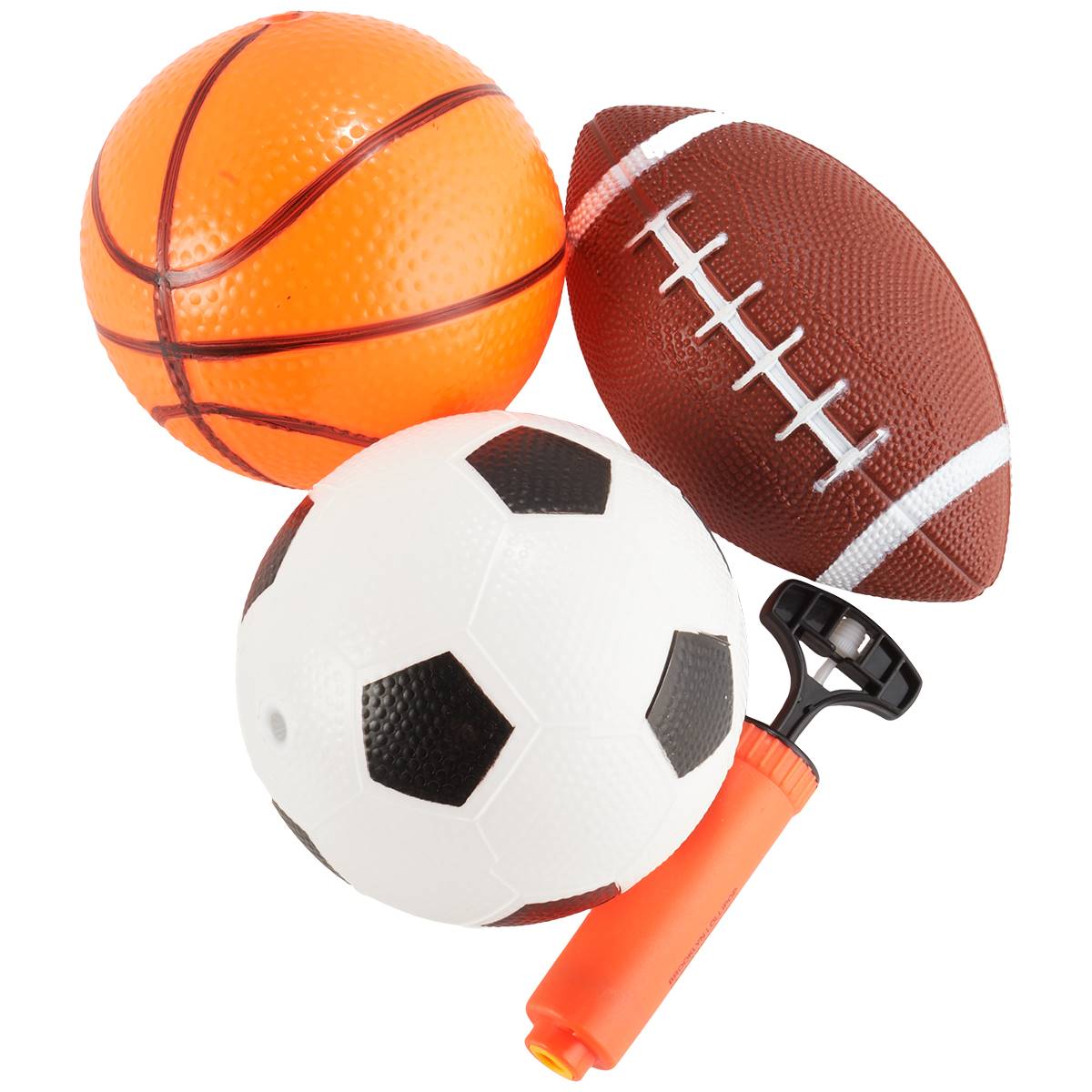 Brooklyn Lollipop Sports Stars 3pk. Sports Balls W/ Pump