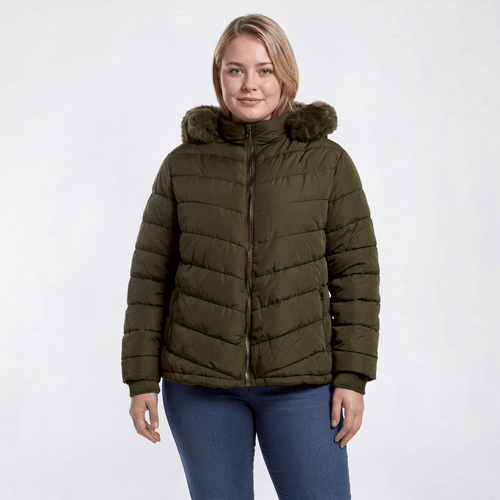 Juniors Plus Snobbish Lettie Fur Lined Jacket