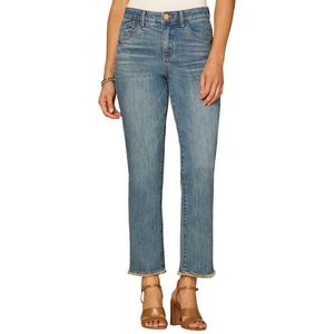 Womens Democracy Absolution(R) High Rise Fray Hem Straight Jeans