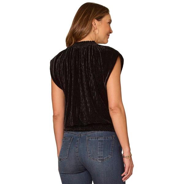 Womens Democracy Cap Sleeve Smock Neck Sweater alternate view