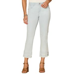Womens Democracy Absolution(R) Mid-Rise Fray Hem Stripe Jeans