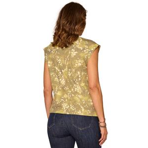 Petite Democracy Cap Sleeve Side Ruch Abstract Blouse alternate view