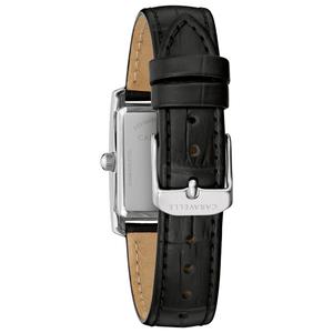 Womens Caravelle Crystal Accent Leather Strap Watch - 43L222 alternate view