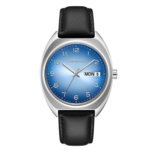 Mens Caravelle Blue Dial Bracelet Watch - 43C119
