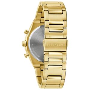 Mens Caravelle Gold Tone Gold Dial Chrono Watch - 44A123 alternate view