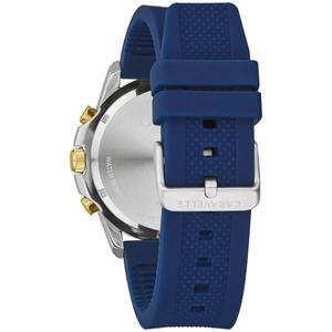Mens Caravelle Stainless Steel Silicone Strap Watch - 45B161 alternate view