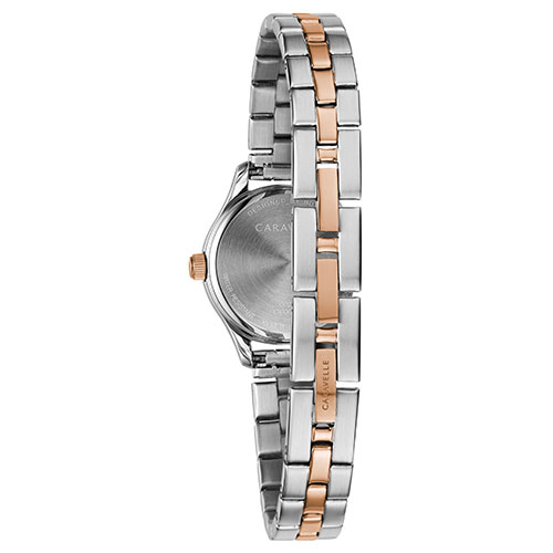 Womens Caravelle Rose Gold-Tone Accented Watch - 45L175