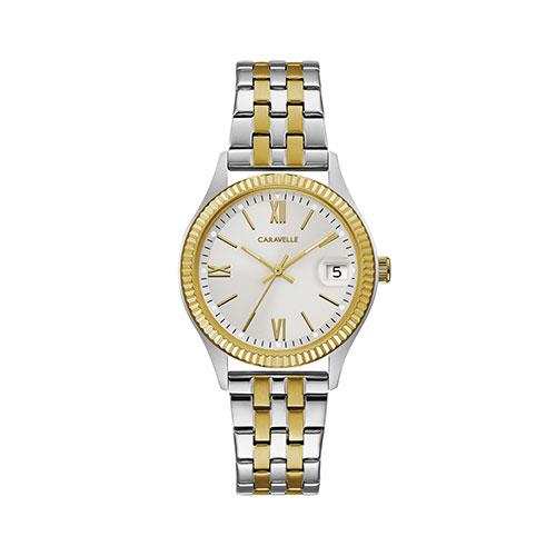Womens Caravelle Gold Dial Dress Watch - 45M112