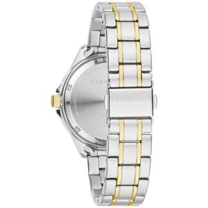 Womens Caravelle Two-Tone Crystal Bezel Bracelet Watch - 45M120 alternate view