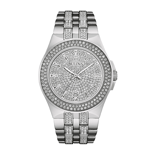 Mens Bulova Crystal Watch - 96B235