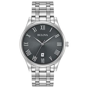 Mens Bulova Classic Gunmetal Dial Watch - 96B261