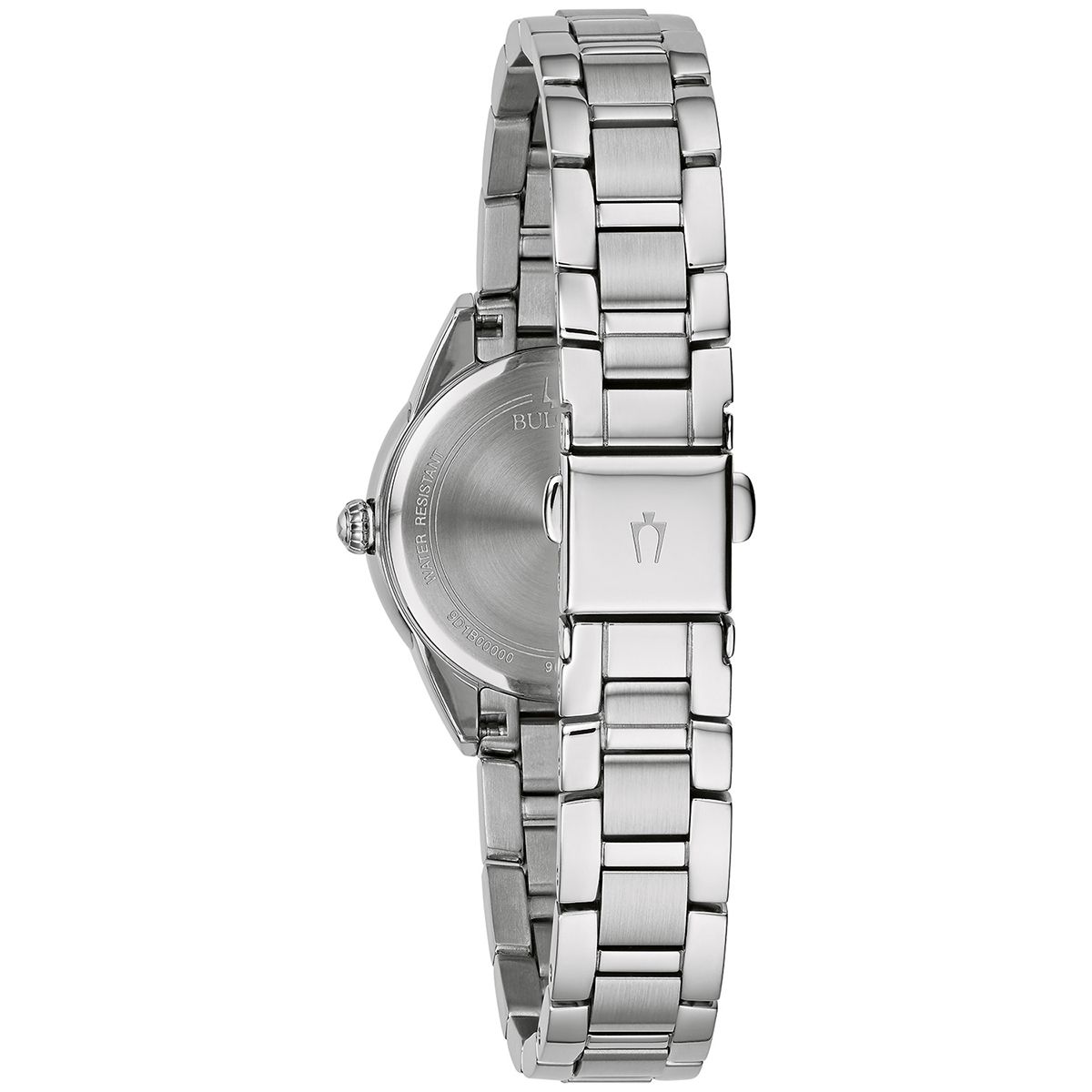 Womens Bulova Stainless Blue Accent Bracelet Watch - 96L285