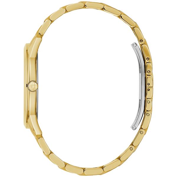 Mens Bulova Goldtone Diamond Dial Bracelet Watch - 97D123 alternate view