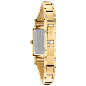 Womens Bulova Gold-Tone Stainless Diamond MOP Dial Watch - 97P141 alternate view