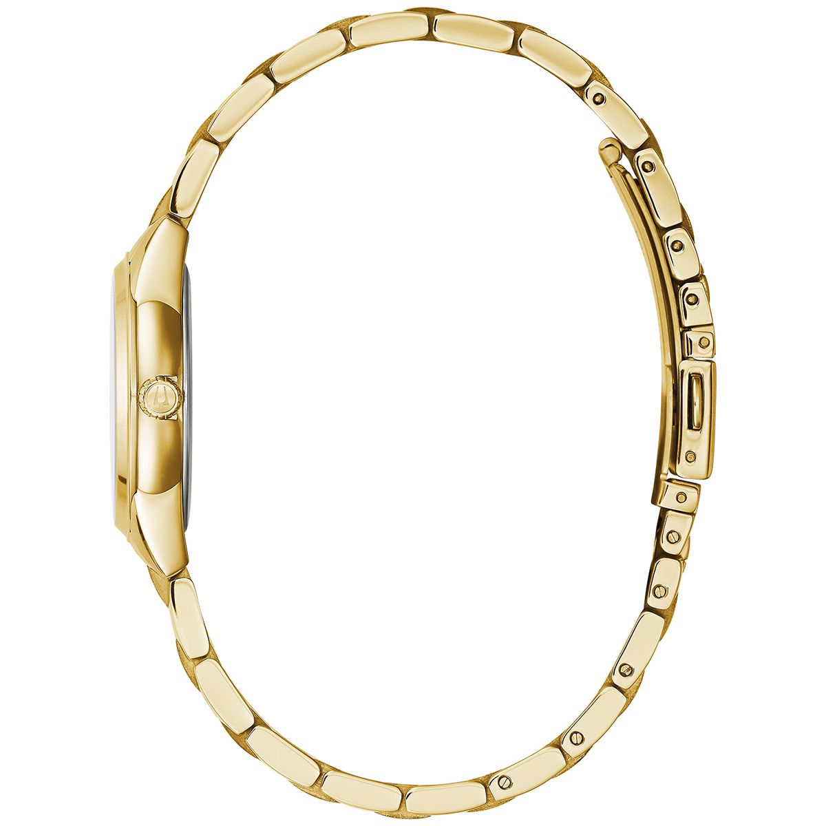 Womens Bulova Goldtone Diamond Accent Bracelet Watch - 97P150