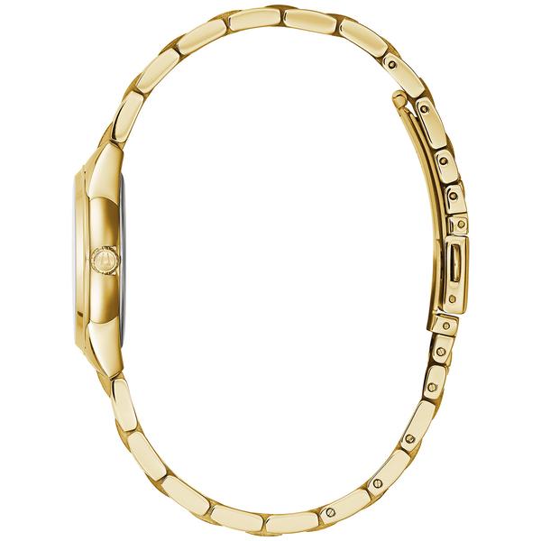 Womens Bulova Goldtone Diamond Accent Bracelet Watch - 97P150 alternate view