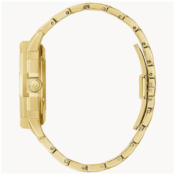 Mens Bulova Octava Automatic Goldtone Crystal Watch - 98A292 alternate view