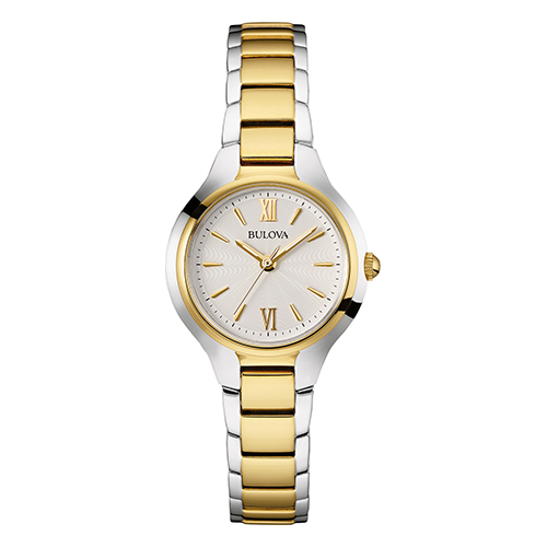 Womens Bulova Slim Two-Tone Bracelet Watch - 98L217