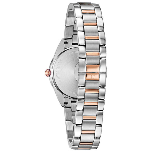 Womens Bulova Diamond Two-Tone Bracelet Watch - 98P183