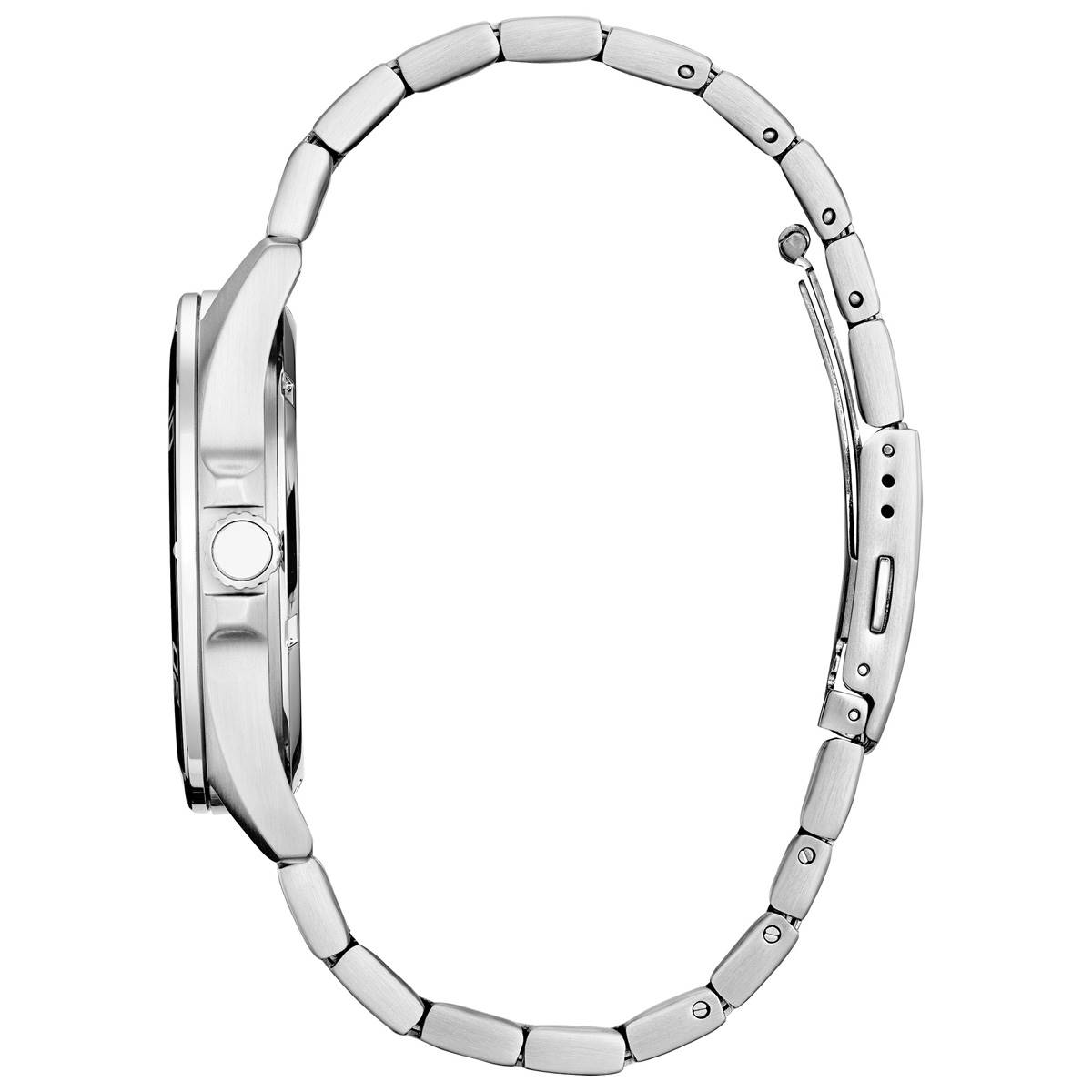Mens Citizen(R) Stainless Black Bezel Bracelet Watch - BI5051-51A