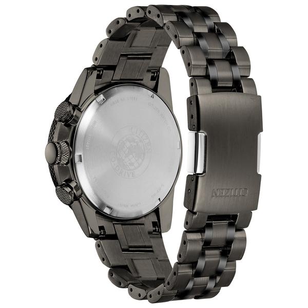 Mens Citizen(R) Eco-Drive Nighthawk Grey Chrono Watch - CA4377-53H alternate view
