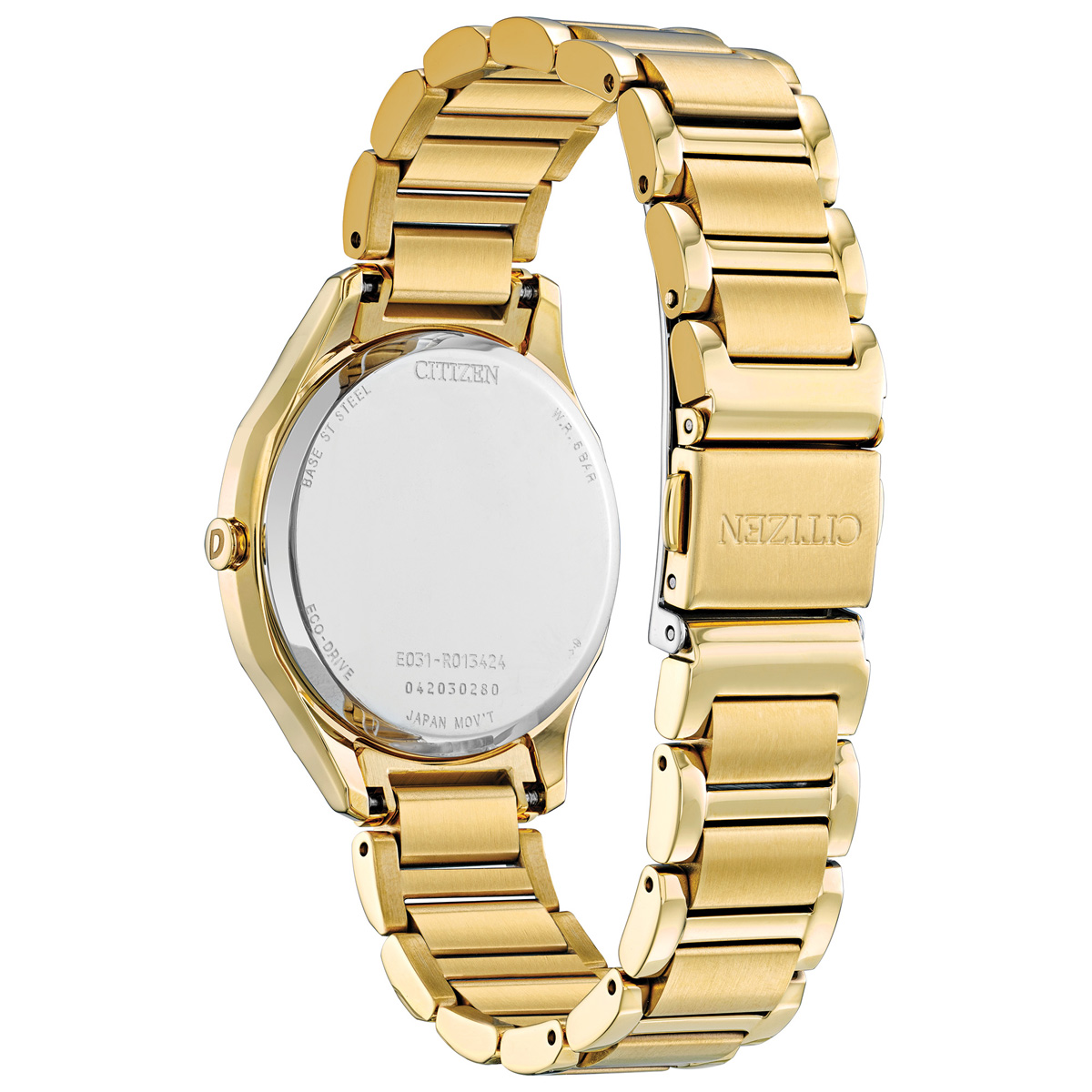 Womens Citizen(R) Eco-Drive Gold-Tone Dial Watch - EM0752-54P