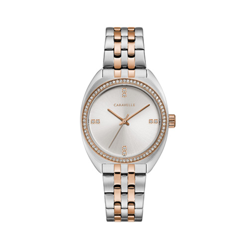 Womens Caravelle Two-Tone Bracelet Watch - 45L180