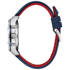 Mens Bulova Marine Star Blue Silicone Strap Watch - 98A225 alternate view