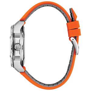 Mens Bulova Marine Star Orange Silicone Strap Watch - 98A226 alternate view