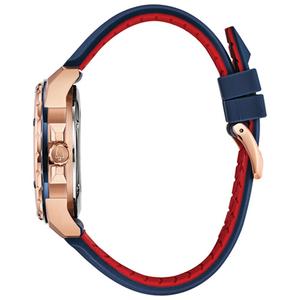 Mens Bulova Marine Star Rose-Gold-Tone Case Watch - 98A227 alternate view