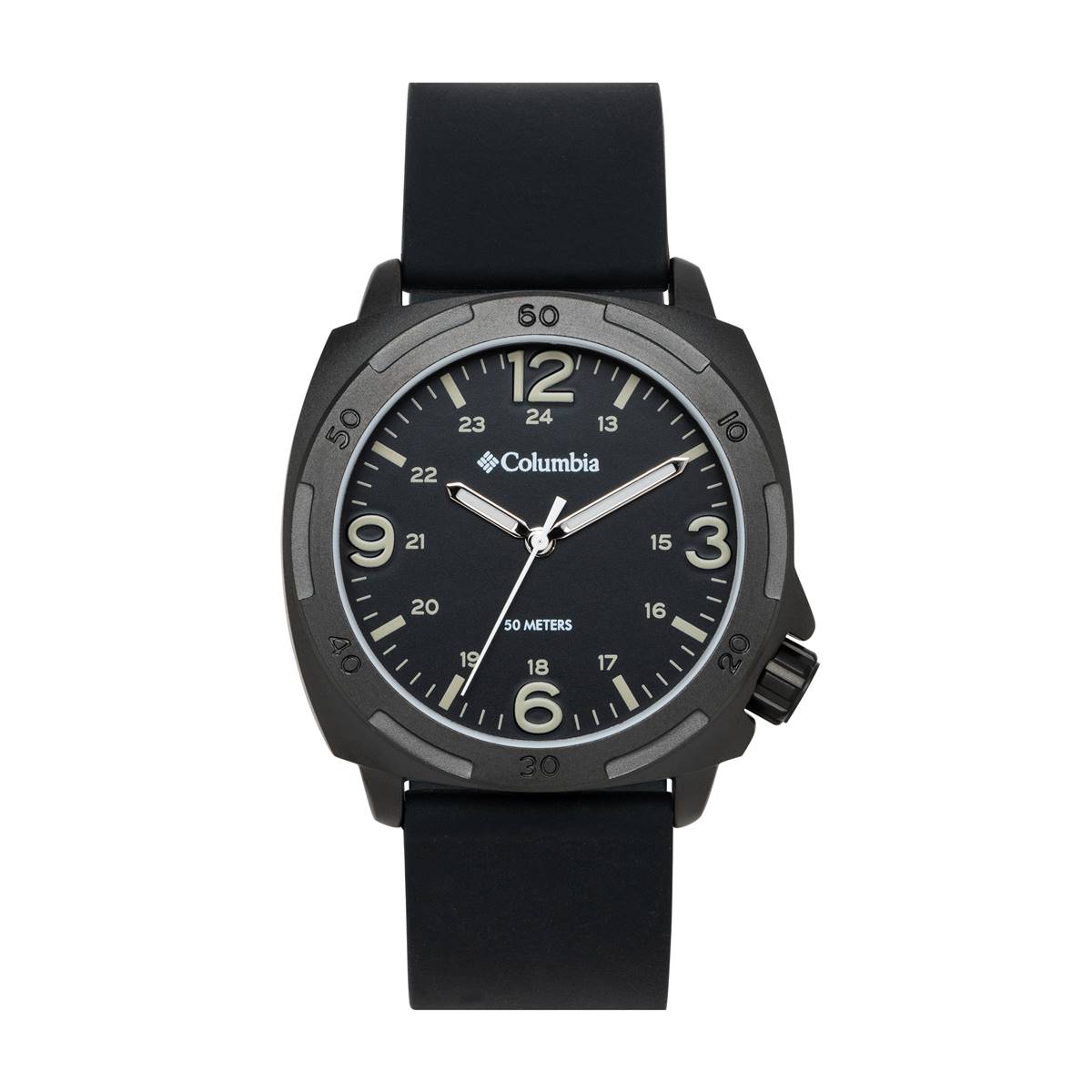 Unisex Columbia Sportswear Timing Black Silicone Watch-CSS17-001